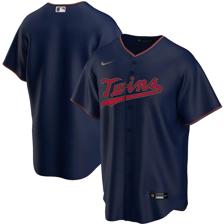 Mens Minnesota Twins Nike Navy Alternate Replica Team MLB Jerseys